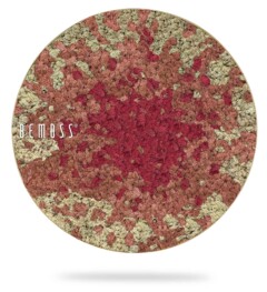 a red and gold colored eye shadow with a white background and a white word that reads, environmental art, moss wall, moss wall decor, moss wall art, moss art, moss decor